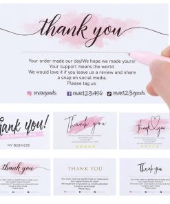 Alternative view of Thank you card, card cảm ơn giá rẻ