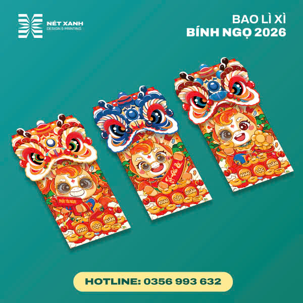 xưởng xỉ bao lì xì lân đẹp