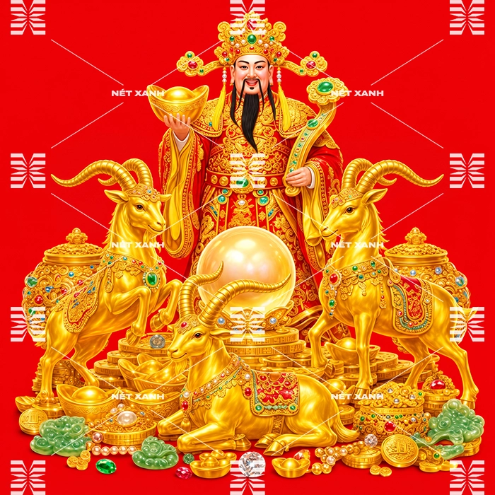 free file thần tài png trang trí tết 2027