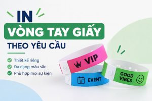 in vòng tay giấy theo yêu cầu giá rẻ tp hcm